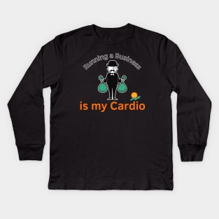 Cardio For Millionaires Kids Long Sleeve T-Shirt